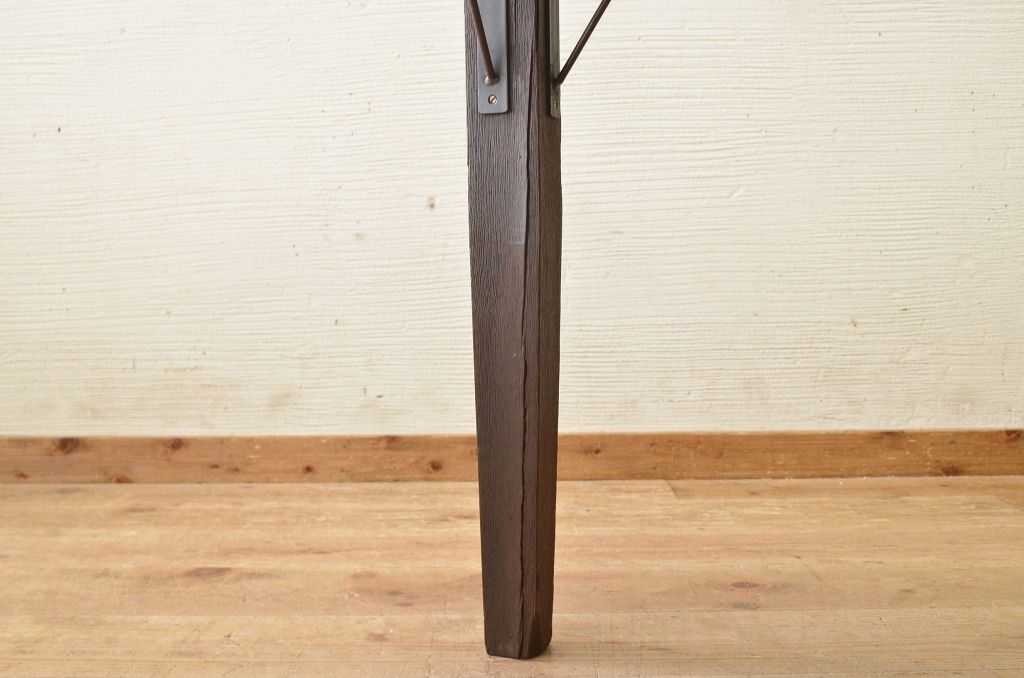 アンティーク家具　1950〜60年代　ナラ材の大きな作業台(ダイニングテーブ)1