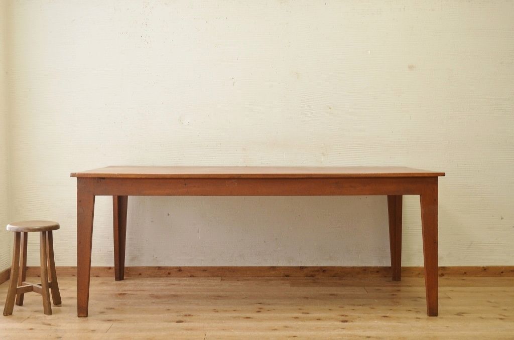 アンティーク家具　1950〜60年代古い学校の大きな作業台(ダイニングテーブル)1