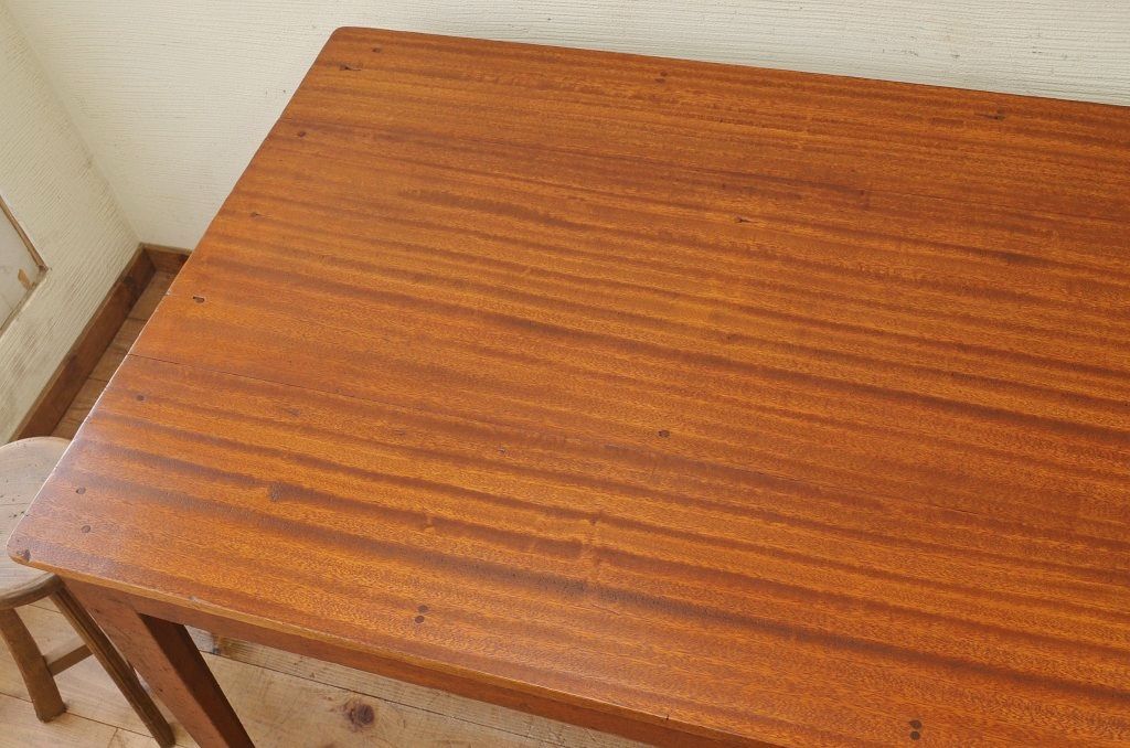 アンティーク家具　1950〜60年代古い学校の大きな作業台(ダイニングテーブル)1