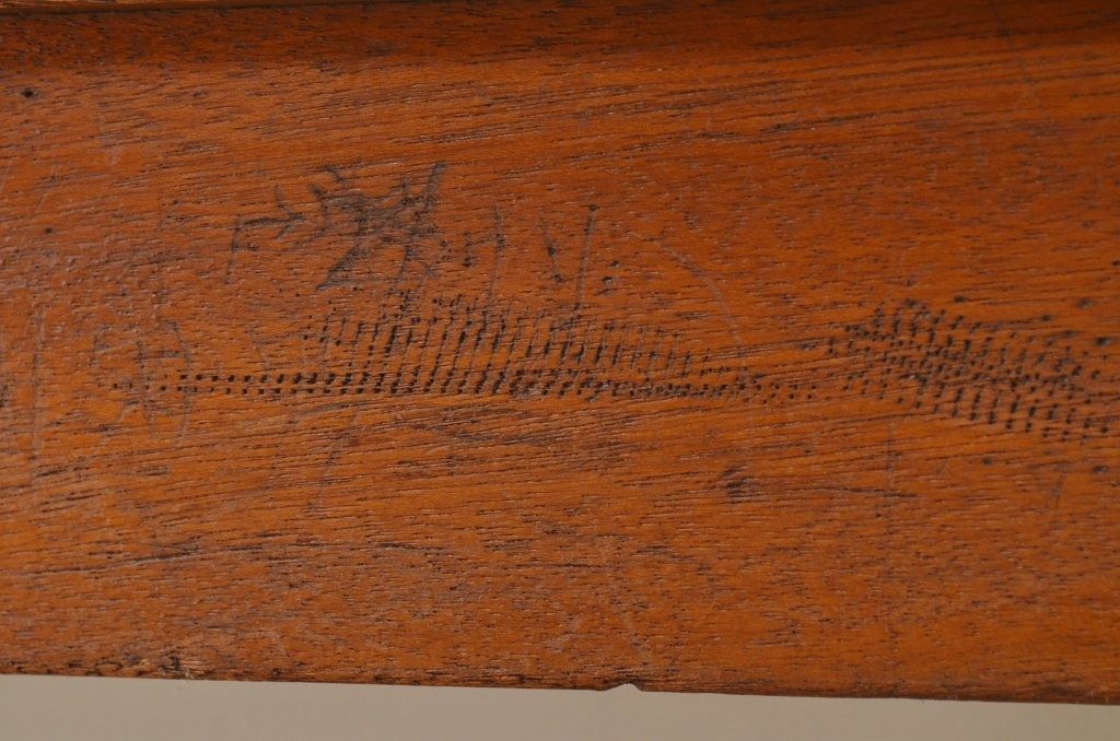 アンティーク家具　1950〜60年代古い学校の大きな作業台(ダイニングテーブル)1