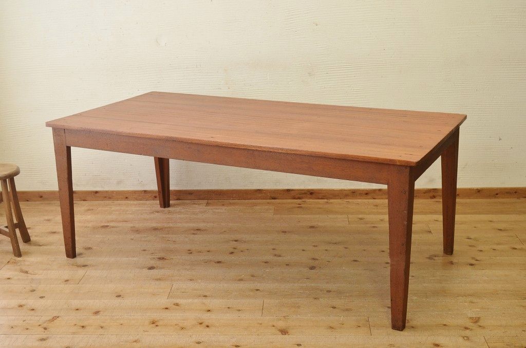 アンティーク家具　1950〜60年代古い学校の大きな作業台(ダイニングテーブル)1
