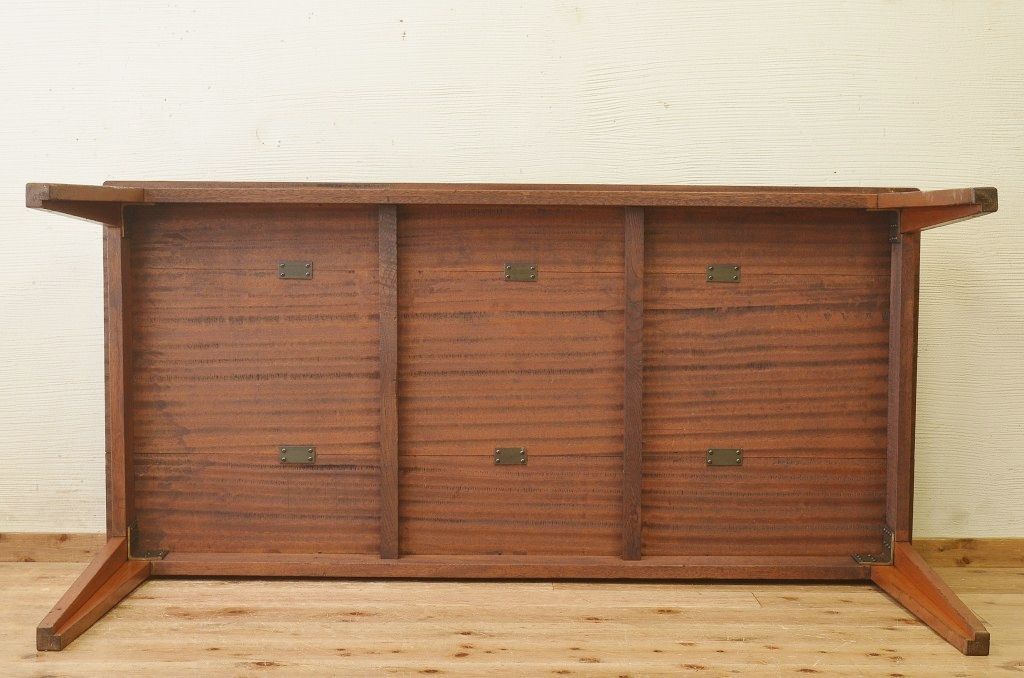 アンティーク家具　1950〜60年代古い学校の大きな作業台(ダイニングテーブル)1