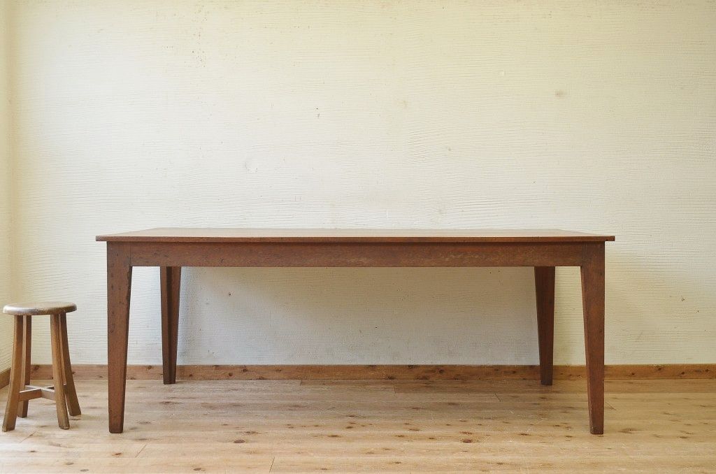 アンティーク家具　1950〜60年代古い学校の大きな作業台(ダイニングテーブル)2