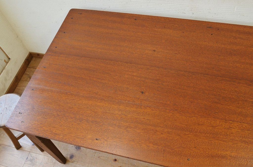 アンティーク家具　1950〜60年代古い学校の大きな作業台(ダイニングテーブル)2