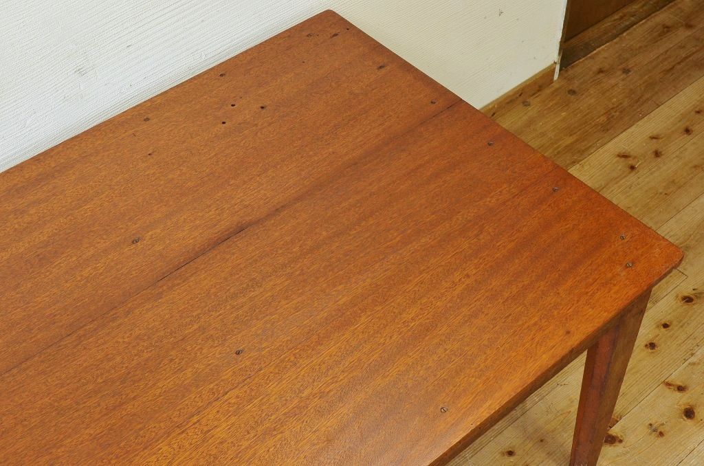 アンティーク家具　1950〜60年代古い学校の大きな作業台(ダイニングテーブル)2