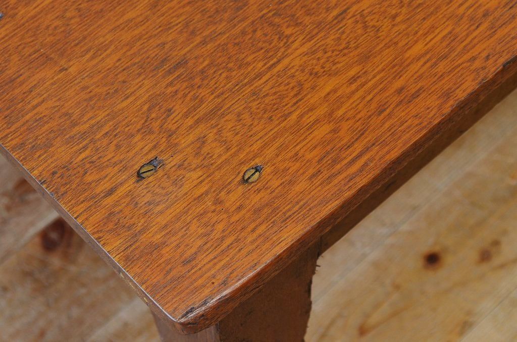 アンティーク家具　1950〜60年代古い学校の大きな作業台(ダイニングテーブル)2