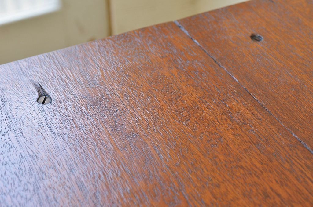 アンティーク家具　1950〜60年代古い学校の大きな作業台(ダイニングテーブル)2