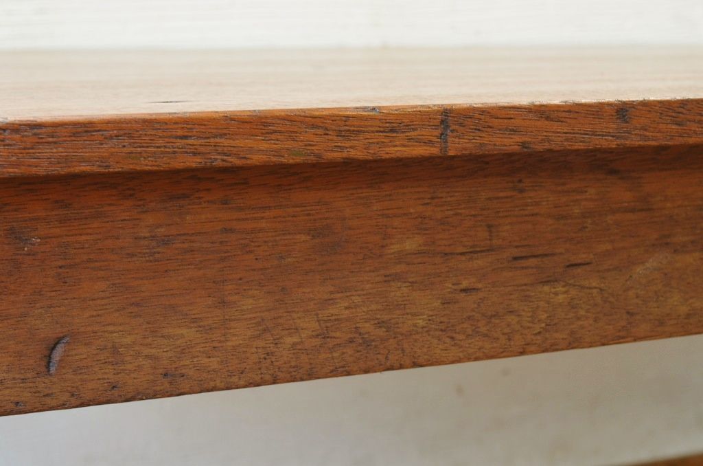 アンティーク家具　1950〜60年代古い学校の大きな作業台(ダイニングテーブル)2