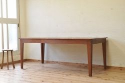 アンティーク家具　1950〜60年代古い学校の大きな作業台(ダイニングテーブル)3