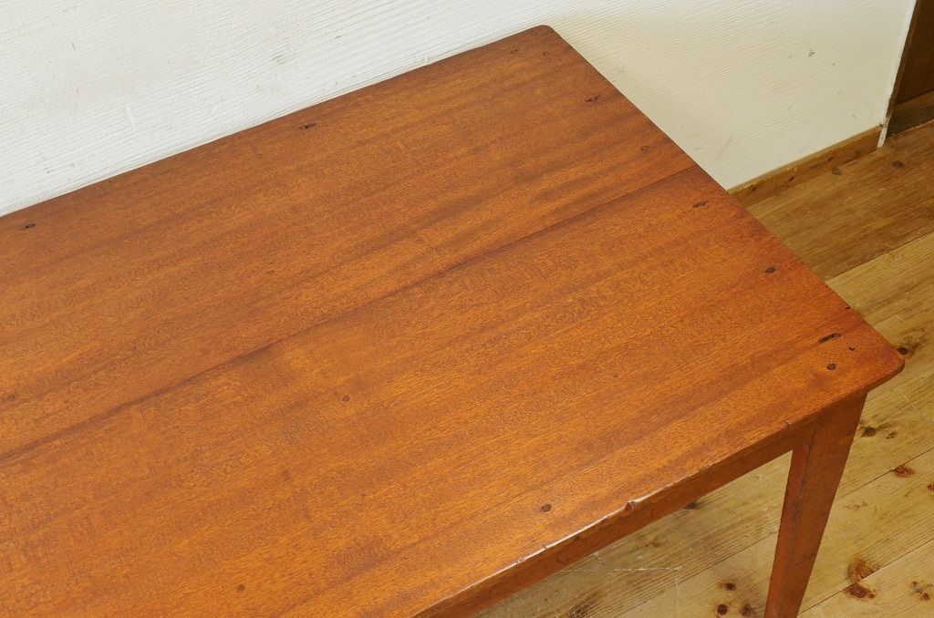 アンティーク家具　1950〜60年代古い学校の大きな作業台(ダイニングテーブル)3