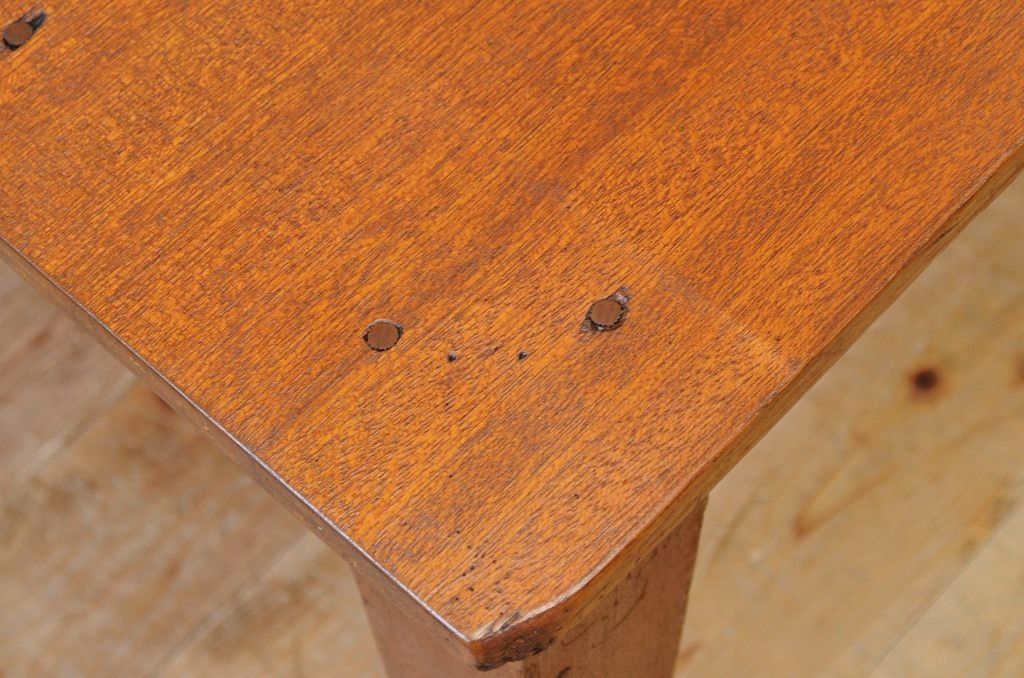 アンティーク家具　1950〜60年代古い学校の大きな作業台(ダイニングテーブル)3