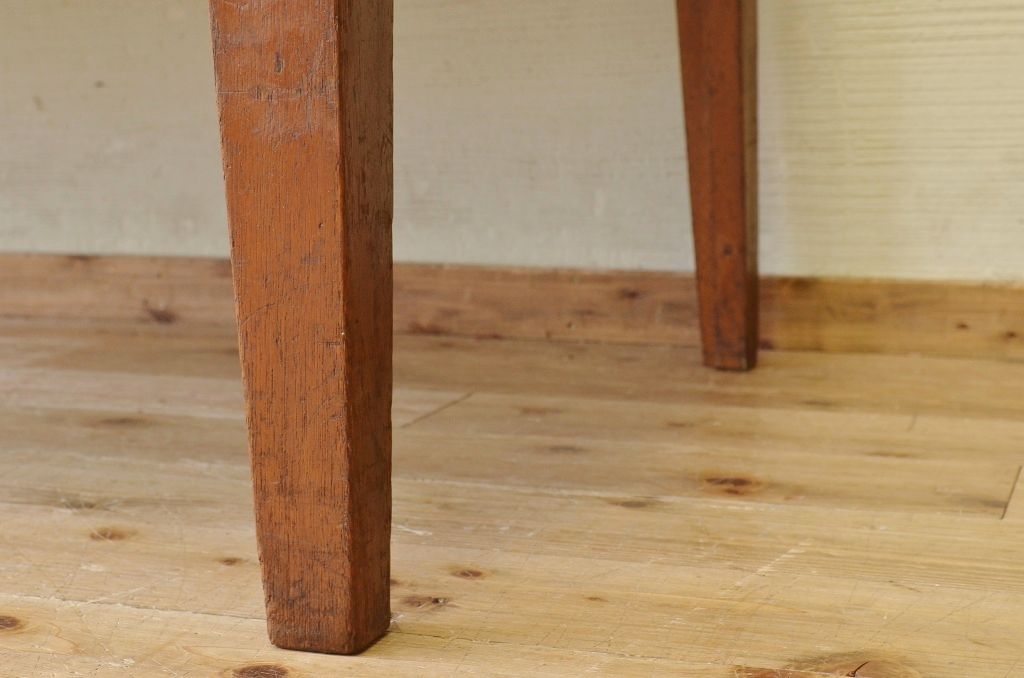 アンティーク家具　1950〜60年代古い学校の大きな作業台(ダイニングテーブル)3