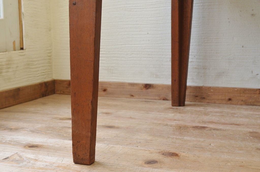 アンティーク家具　1950〜60年代古い学校の大きな作業台(ダイニングテーブル)3