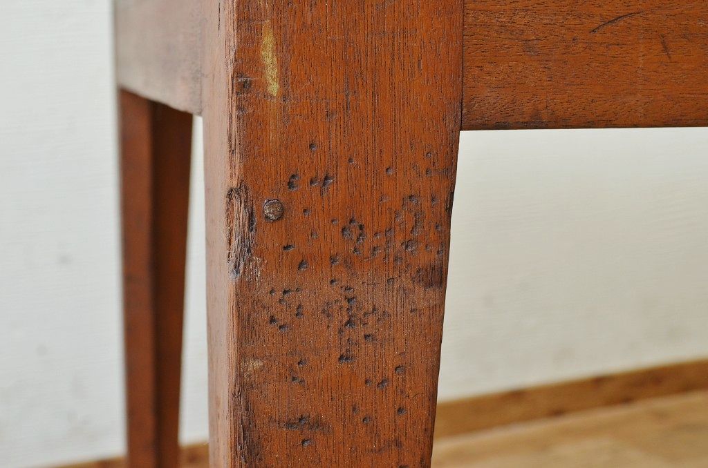 アンティーク家具　1950〜60年代古い学校の大きな作業台(ダイニングテーブル)3