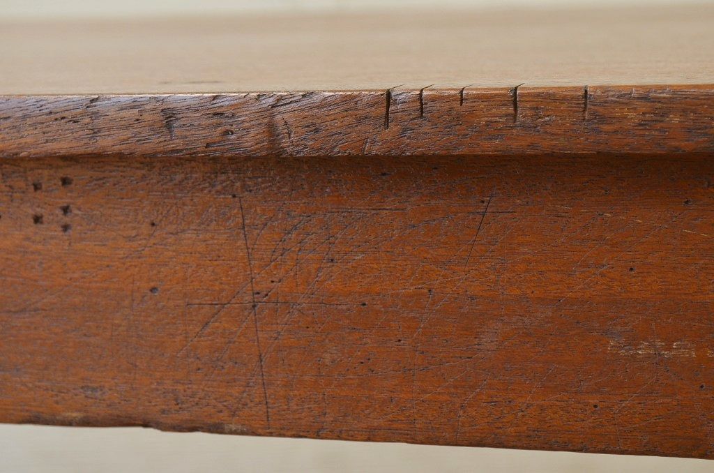 アンティーク家具　1950〜60年代古い学校の大きな作業台(ダイニングテーブル)3