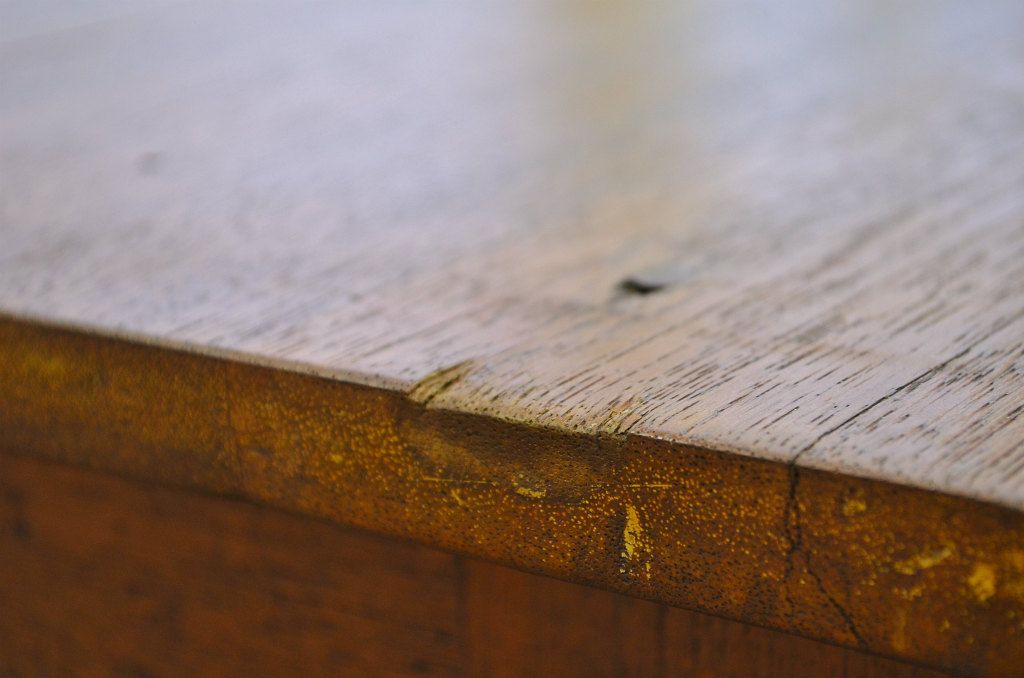アンティーク家具　1950〜60年代古い学校の大きな作業台(ダイニングテーブル)4