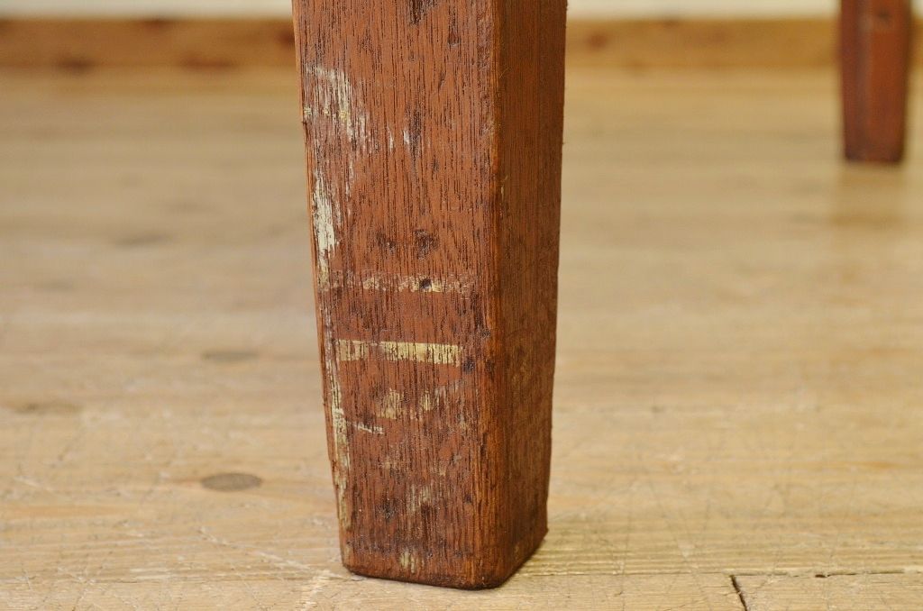 アンティーク家具　1950〜60年代古い学校の大きな作業台(ダイニングテーブル)4