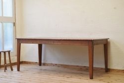アンティーク家具　1950〜60年代古い学校の大きな作業台(ダイニングテーブル)5