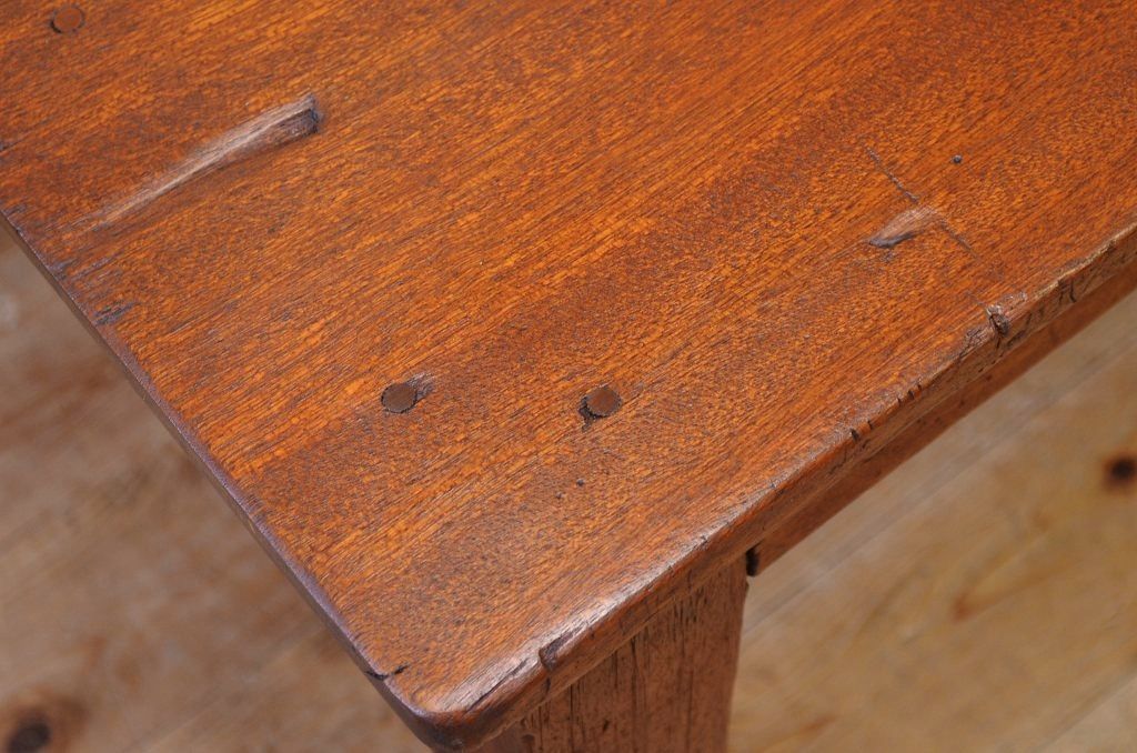 アンティーク家具　1950〜60年代古い学校の大きな作業台(ダイニングテーブル)5