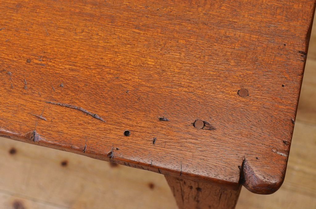 アンティーク家具　1950〜60年代古い学校の大きな作業台(ダイニングテーブル)5