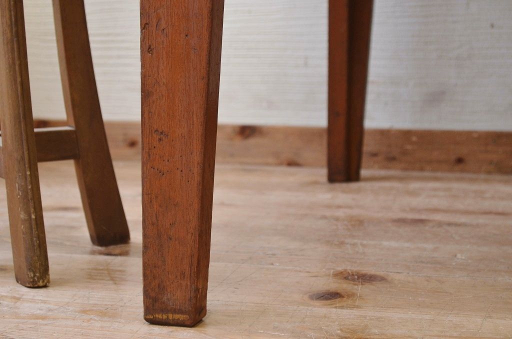アンティーク家具　1950〜60年代古い学校の大きな作業台(ダイニングテーブル)5