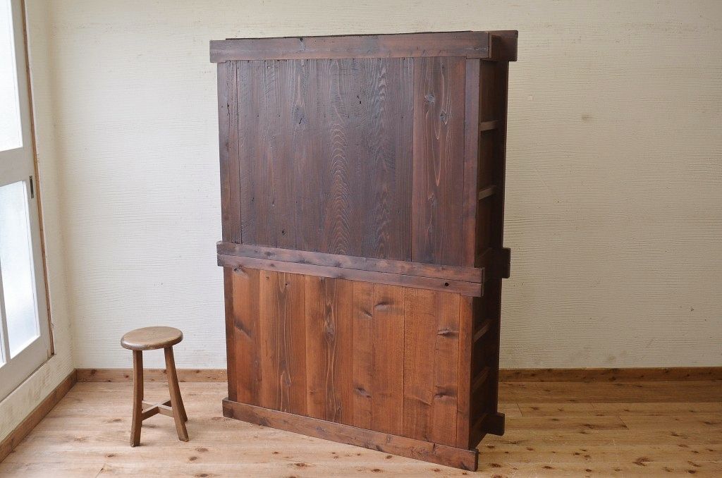 極上美品!二段重ね四尺水屋箪笥