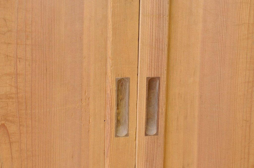 古い木味の引き戸4枚セット