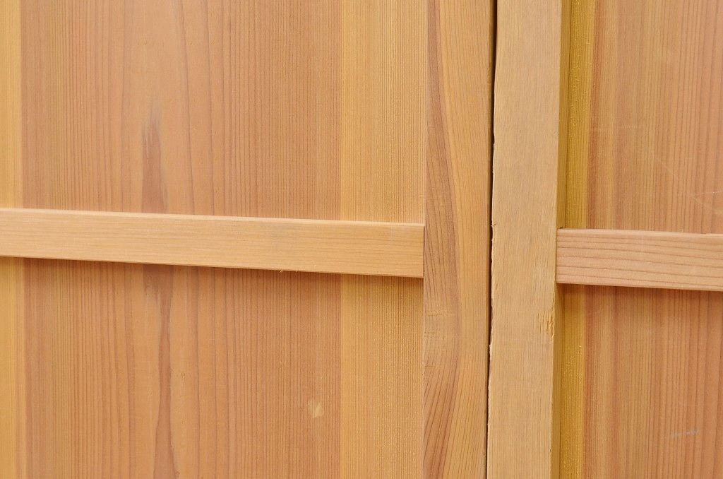 古い木味の引き戸4枚セット