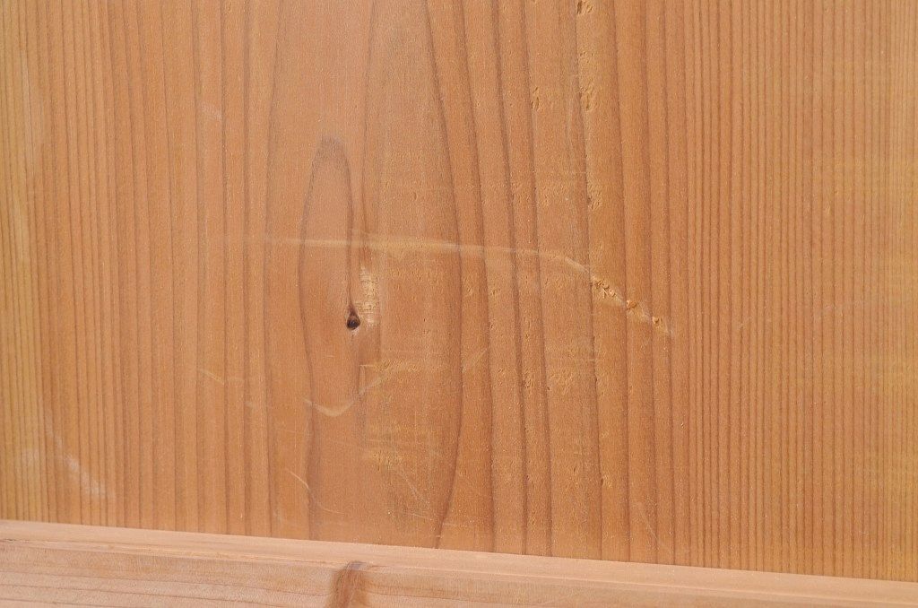 古い木味の引き戸2枚セット