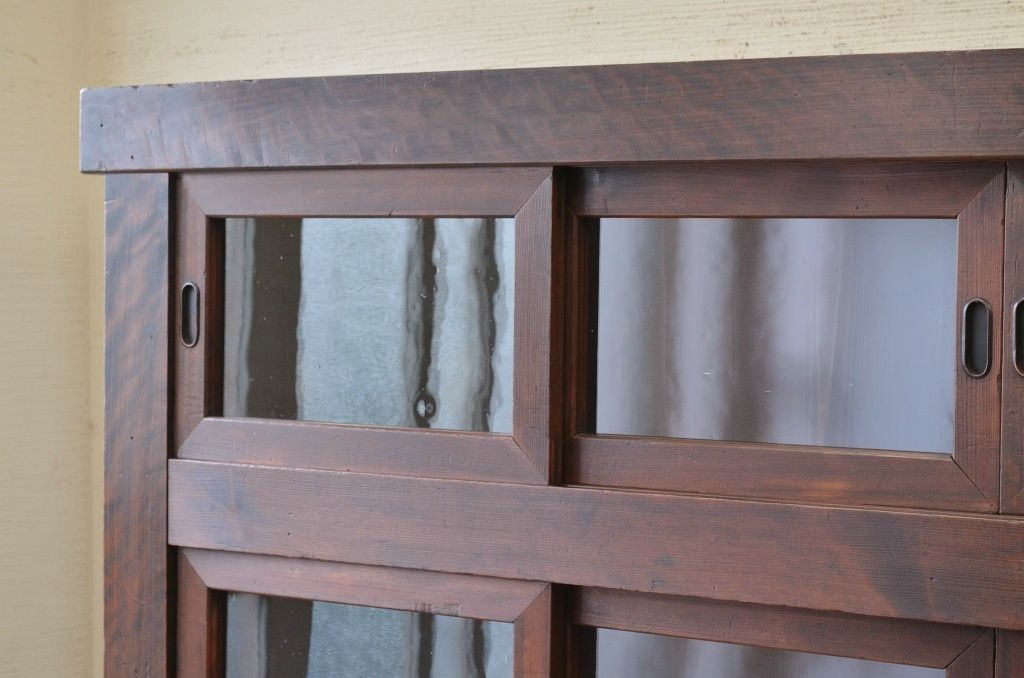アンティーク家具　明治時代　近江　二段重ね引き出し収納棚(薬箪笥)