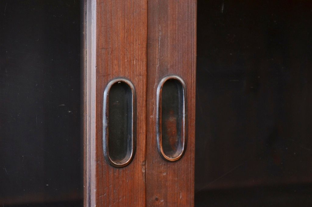 アンティーク家具　明治時代　近江　二段重ね引き出し収納棚(薬箪笥)