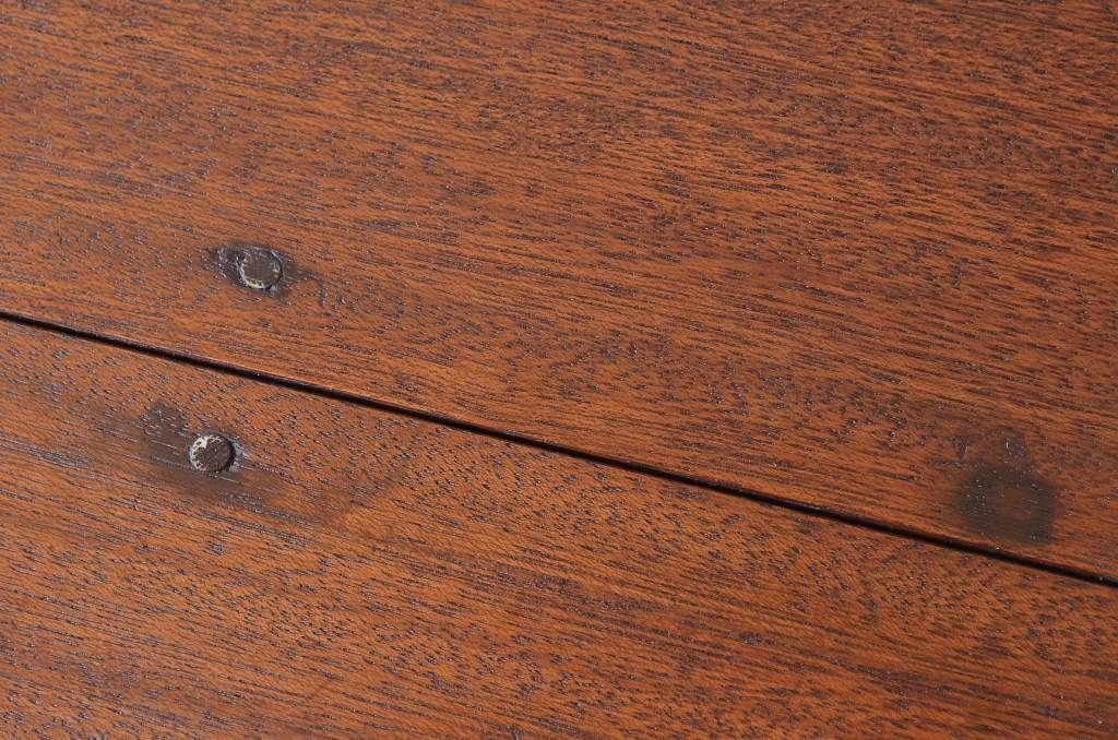 アンティーク家具　古い木のシンプルなアンティークベンチ