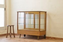 アンティーク家具　古いパン屋のアンティークガラスケース