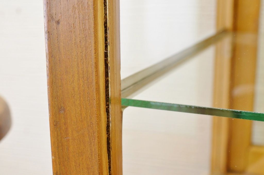 アンティーク家具　古いパン屋のアンティークガラスケース