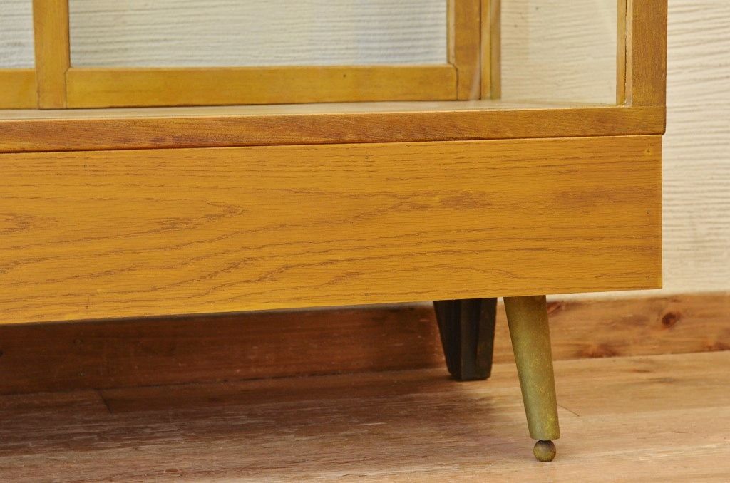 アンティーク家具　古いパン屋のアンティークガラスケース