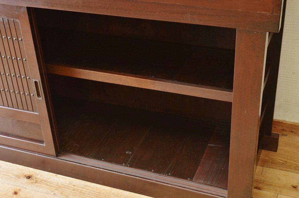 アンティーク家具　明治〜大正　味わい深い六尺水屋箪笥