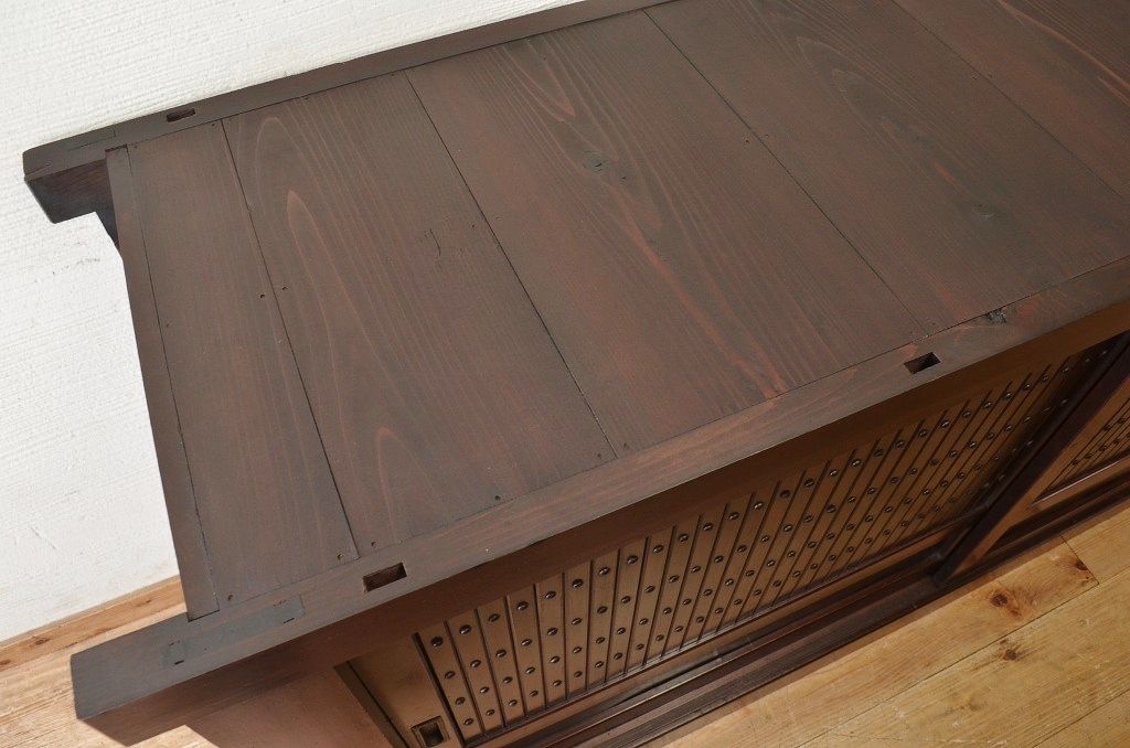 アンティーク家具　明治〜大正　味わい深い六尺水屋箪笥