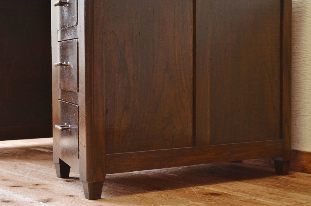 アンティーク家具　子供用の組み立て式アンティーク両袖机