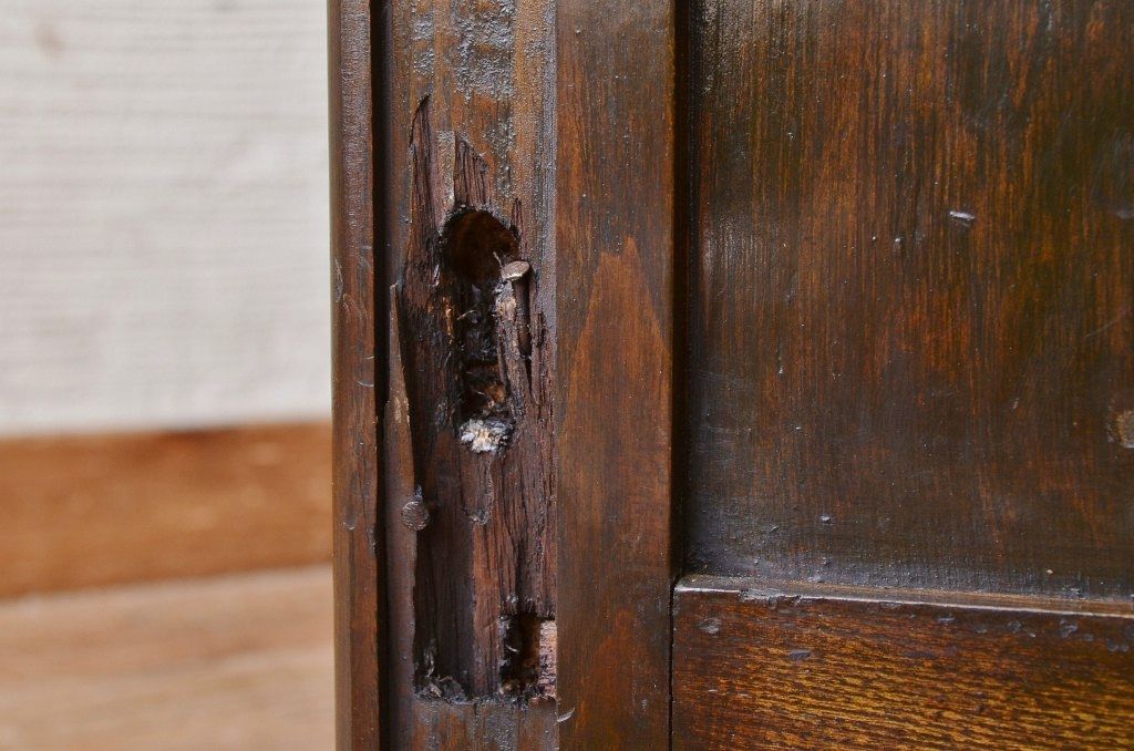アンティーク家具　子供用の組み立て式アンティーク両袖机