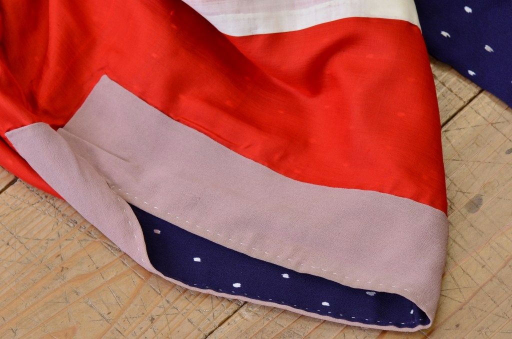 ○大正〜昭和初期!錦紗縮緬着物3点セット1