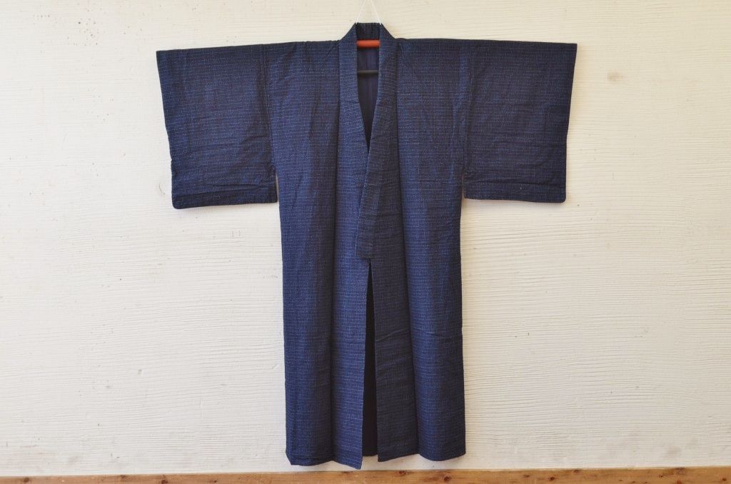 ○古い木綿絣着物3点セット(古布)