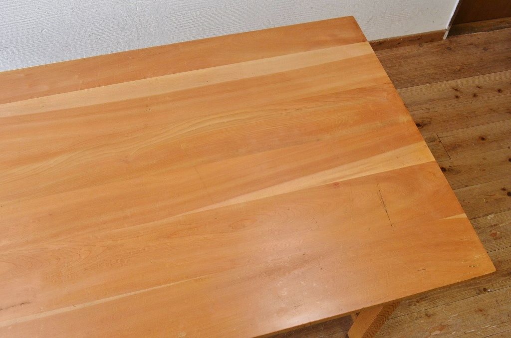 アンティーク家具　1980〜90年頃　古い学校の大きな作業台2
