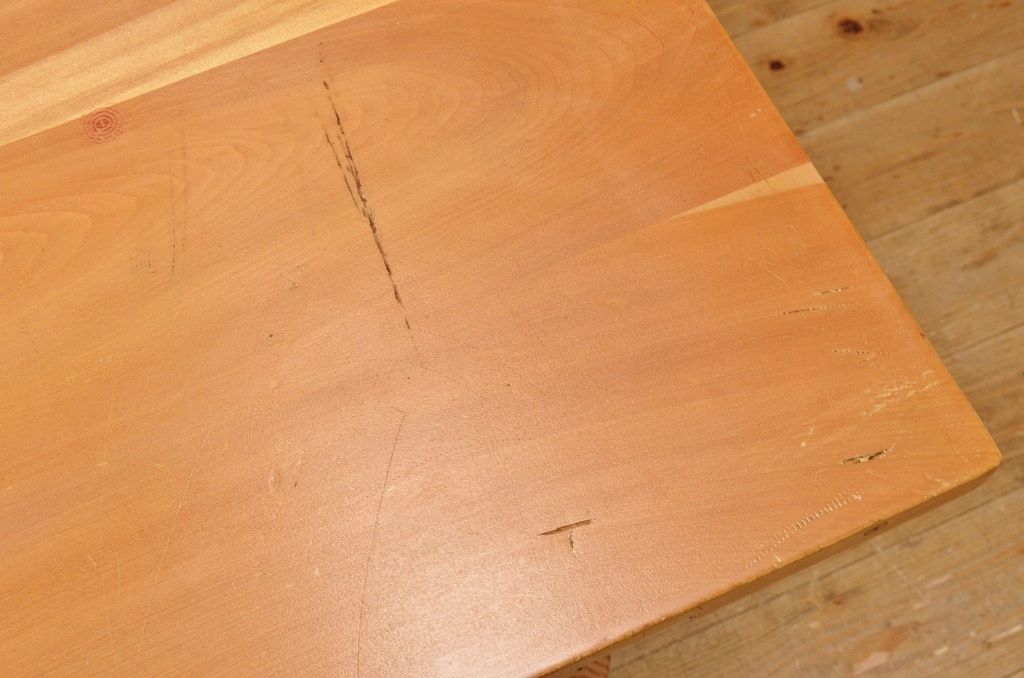 アンティーク家具　1980〜90年頃　古い学校の大きな作業台2