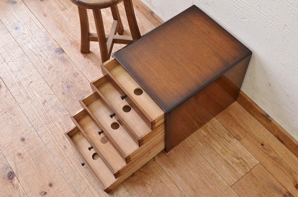 アンティーク家具　レコードケース小引き出し　アンティーク