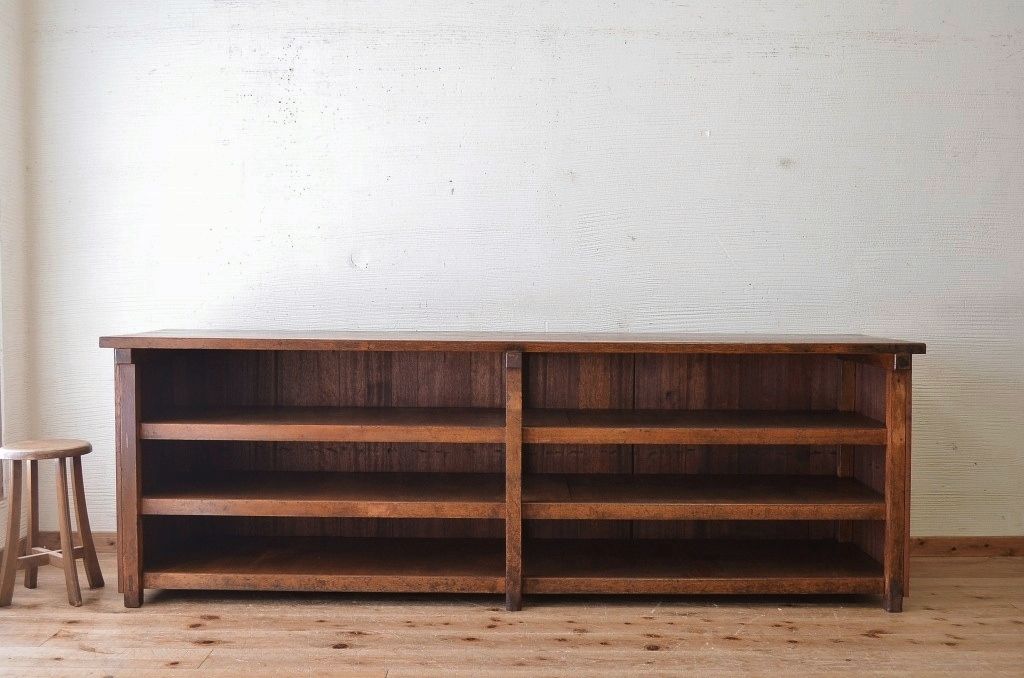 アンティーク家具　素敵な雰囲気!古い駄菓子屋の大きなカウンターテーブル