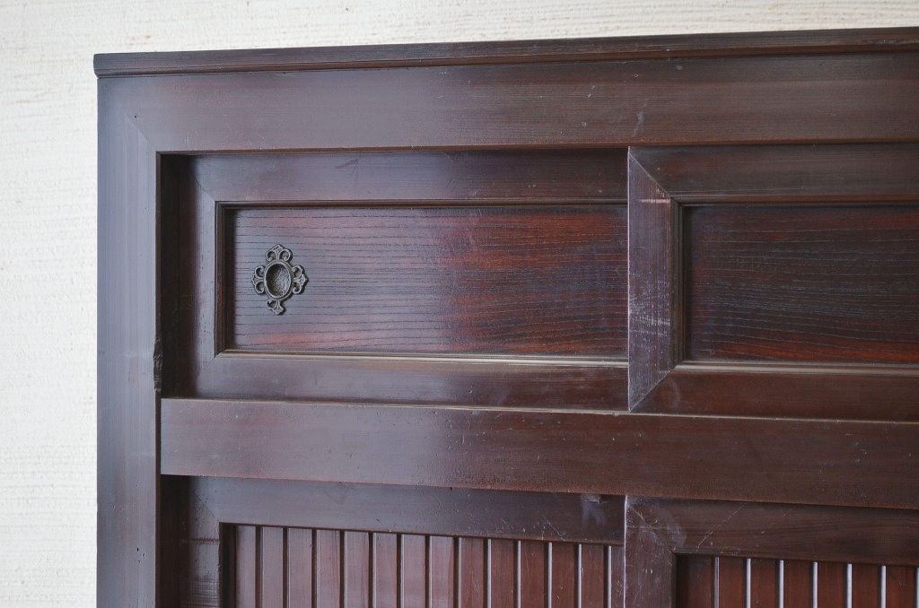 アンティーク家具　古民具　骨董　明治時代二段重ねアンティーク3尺水屋箪笥