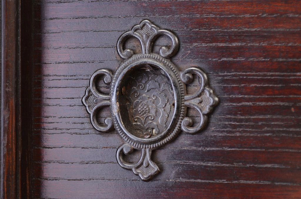 アンティーク家具　古民具　骨董　明治時代二段重ねアンティーク3尺水屋箪笥