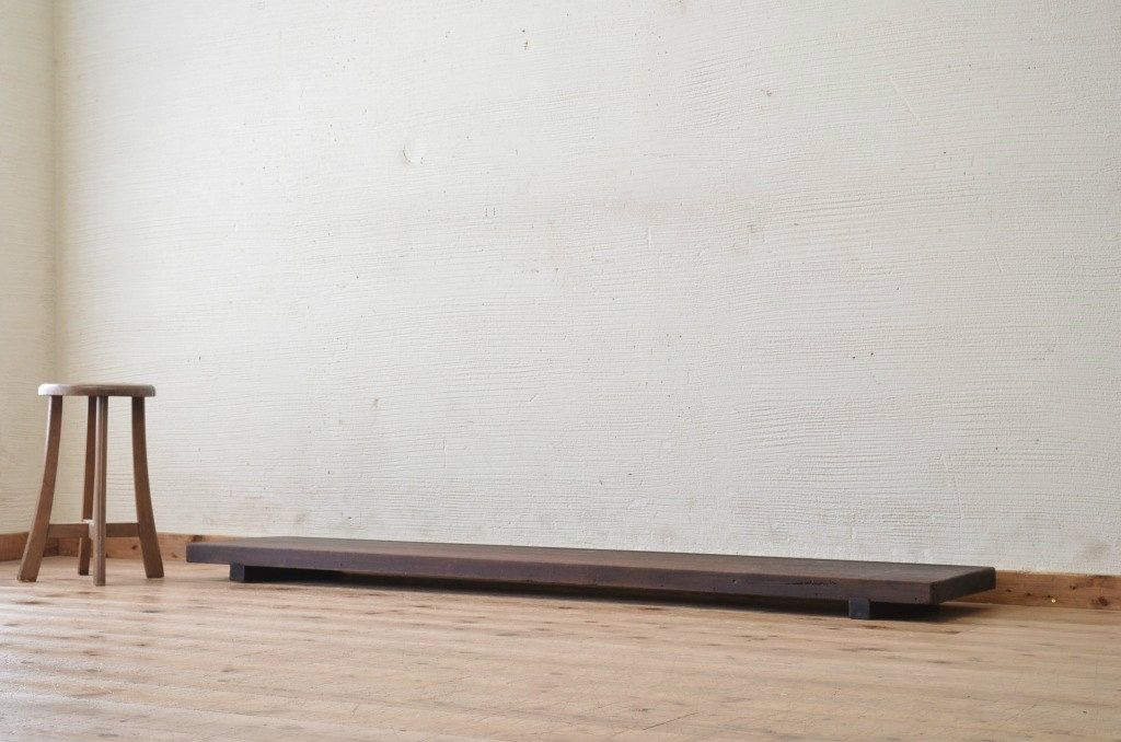 アンティーク家具　古民具　骨董　一枚板裁ち板(テーブル、机)