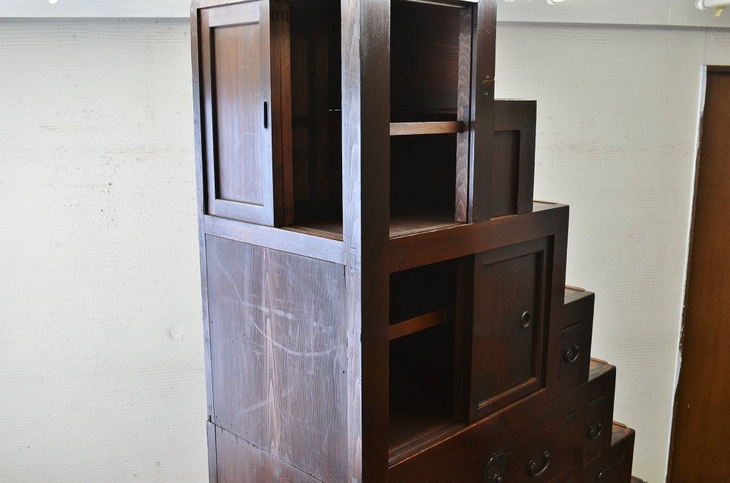 アンティーク家具　◇古民具　骨董　味の良い階段箪笥(箱階段)
