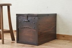 総栗材!味のある銭箱